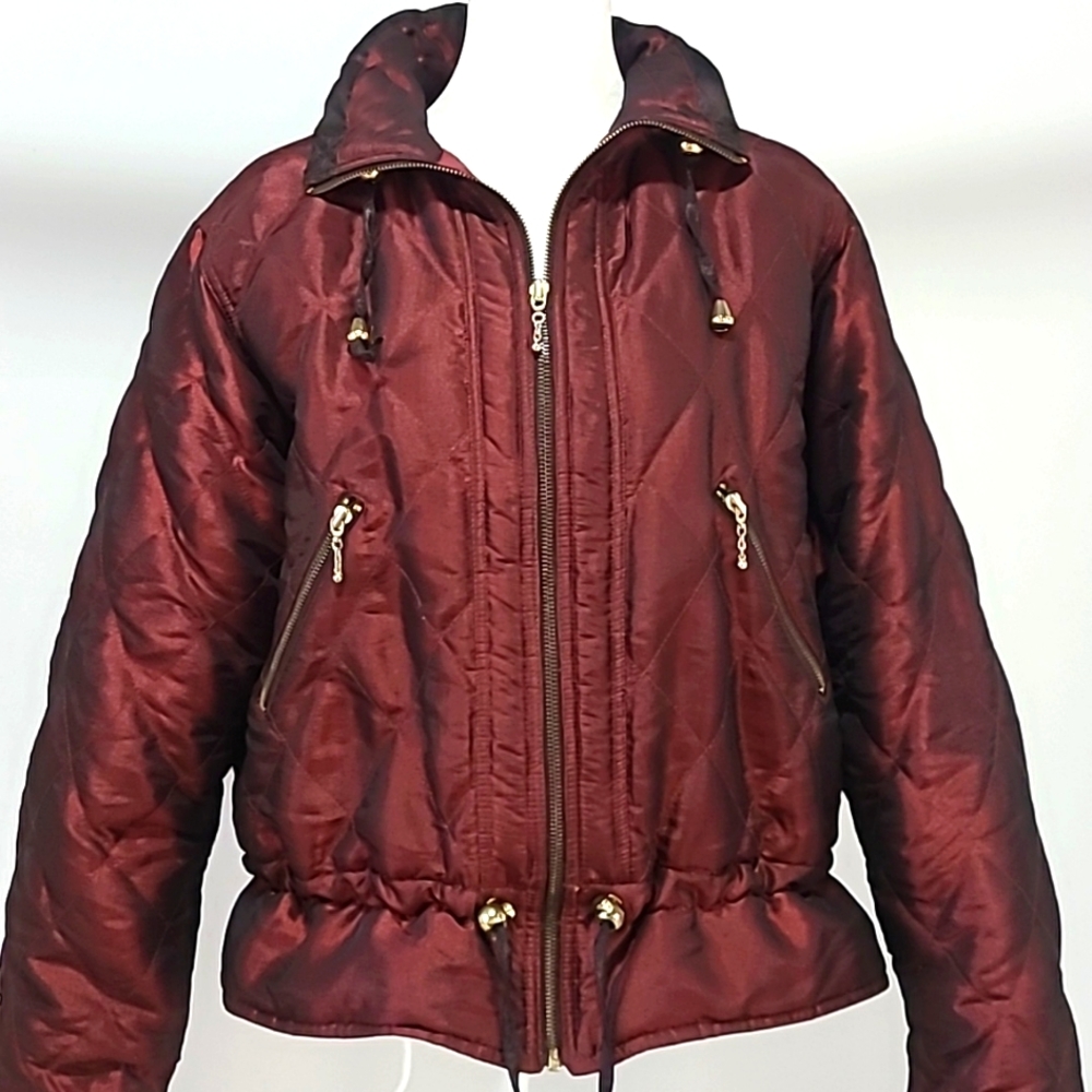 CS CURRENT SEEN PUFFER JACKET WINE COLOR SMALL